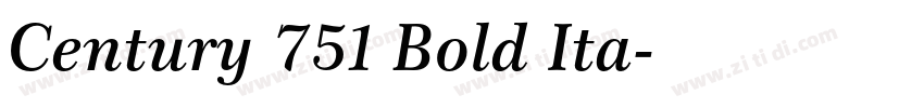 Century 751 Bold Ita字体转换